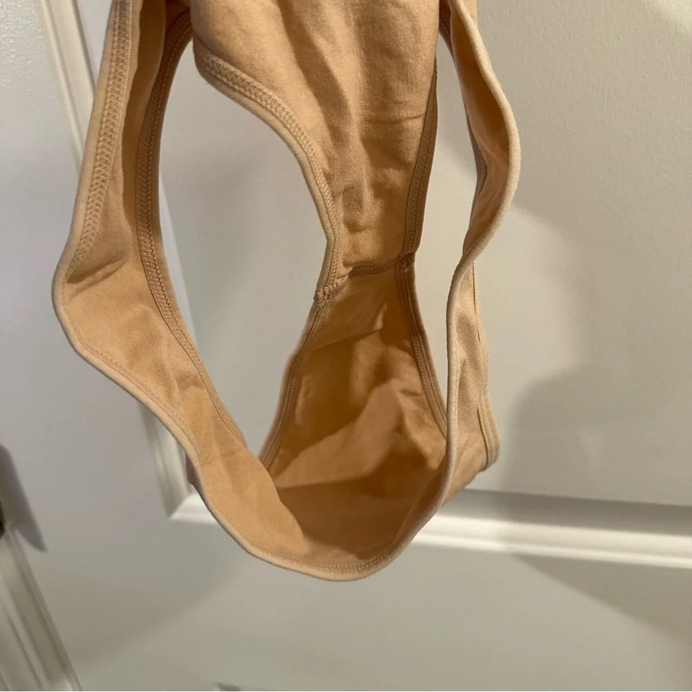 BCBGeneration Spandex Thong in Nude